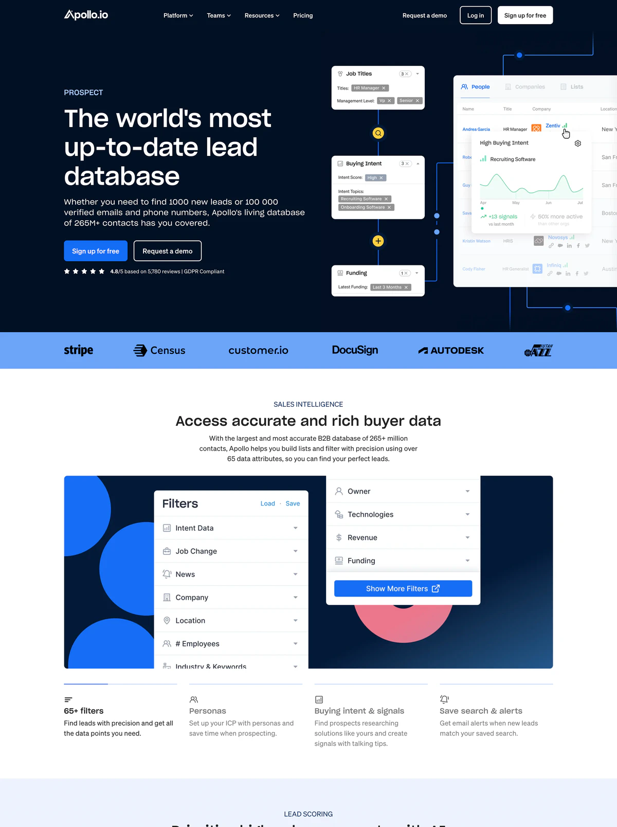 Feature Page Example Apollo