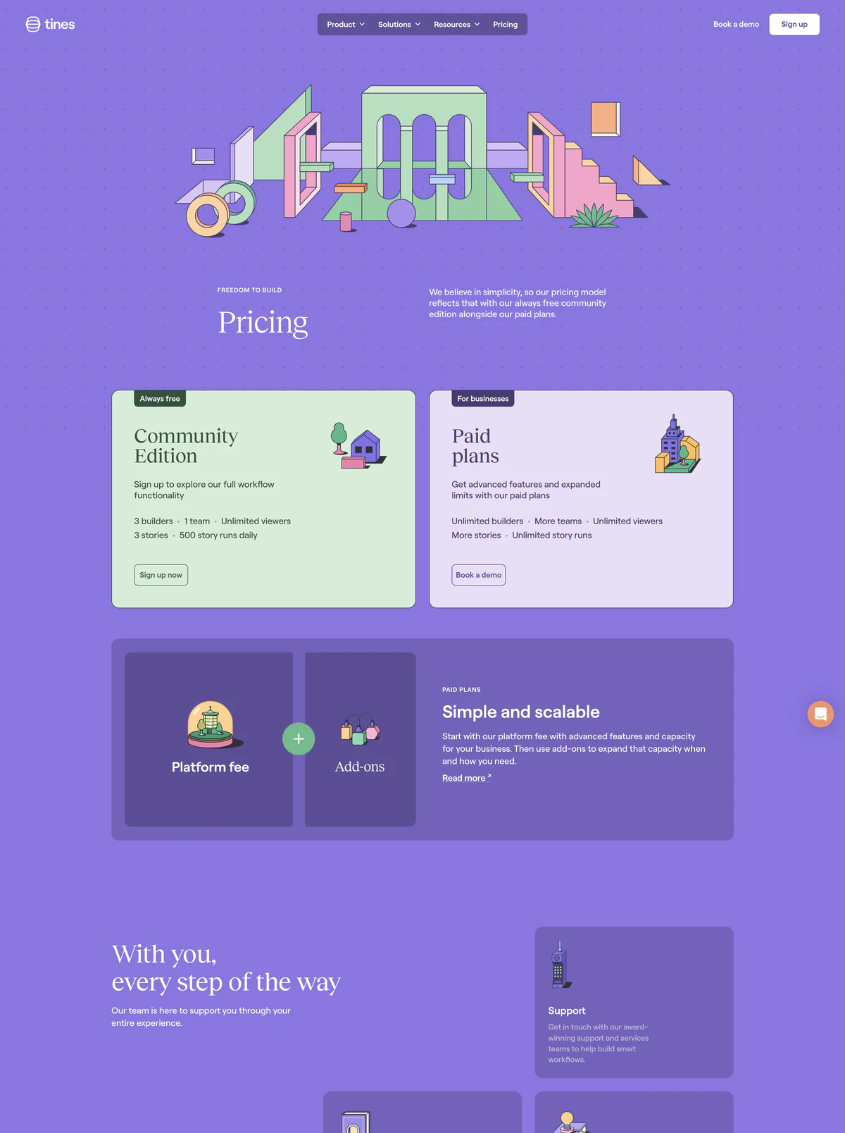 Pricing Page Example Tines
